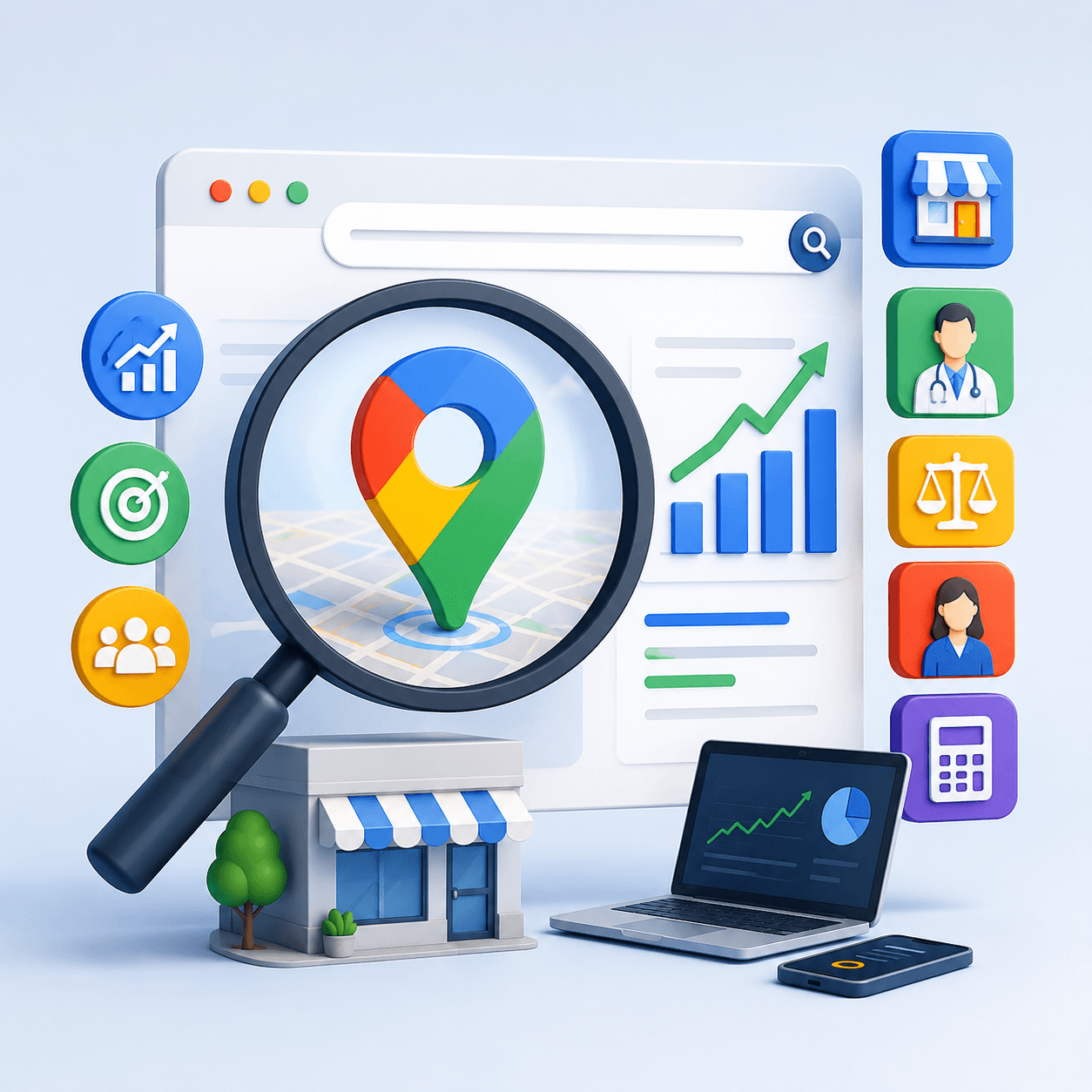 Especialista em marketing digital realizando otimização de SEO para site de empresa em Salvador.